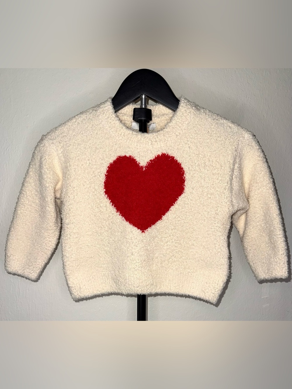 Quince Kids Cloud Soft Sweater in the "Heart" colorway, sz 3T, NWT